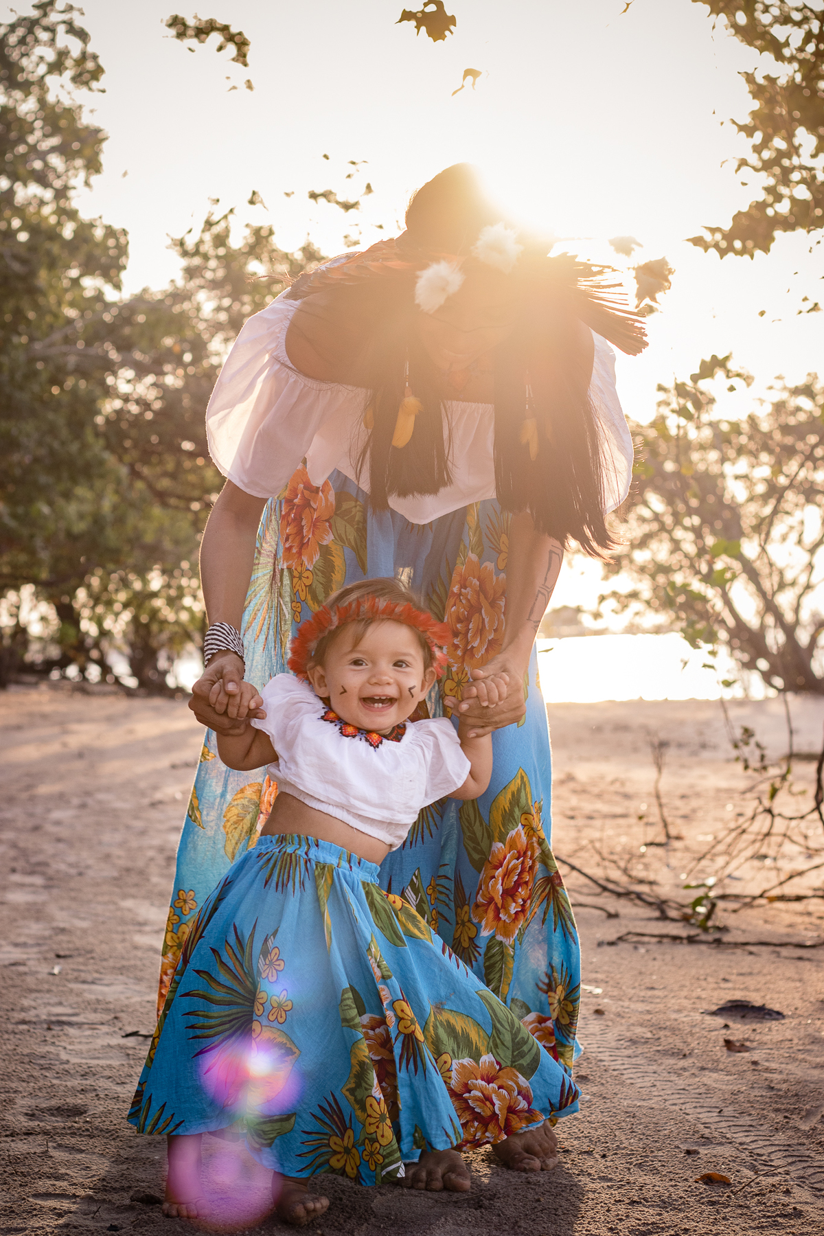Família - Larissa e Jawara | Ensaio família - Alter do Chão - Santarém - Pará