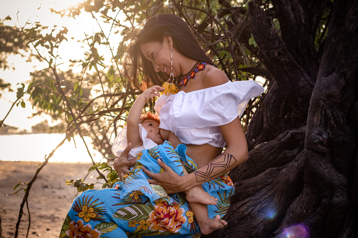 Família - Larissa e Jawara | Ensaio família - Alter do Chão - Santarém - Pará