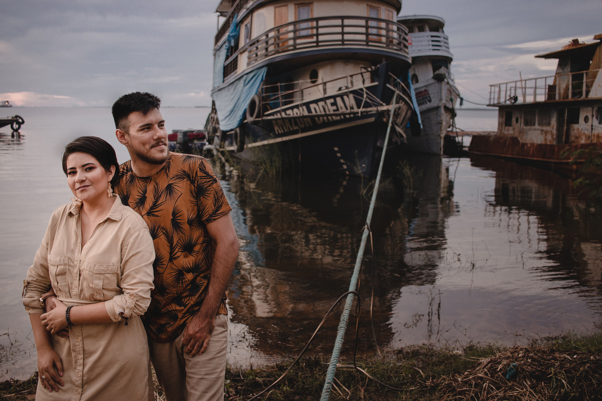 Casal - Thaty e Dailson | Ensaio Pré-wedding - Ufopa Tapajós - Santarém, Pará