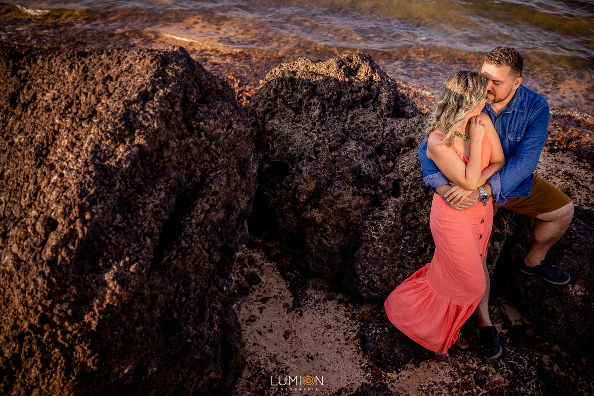Casal - Milena e Gleyson | Ensaio Pré wedding - Praia do Maracanã - Santarém - Pará