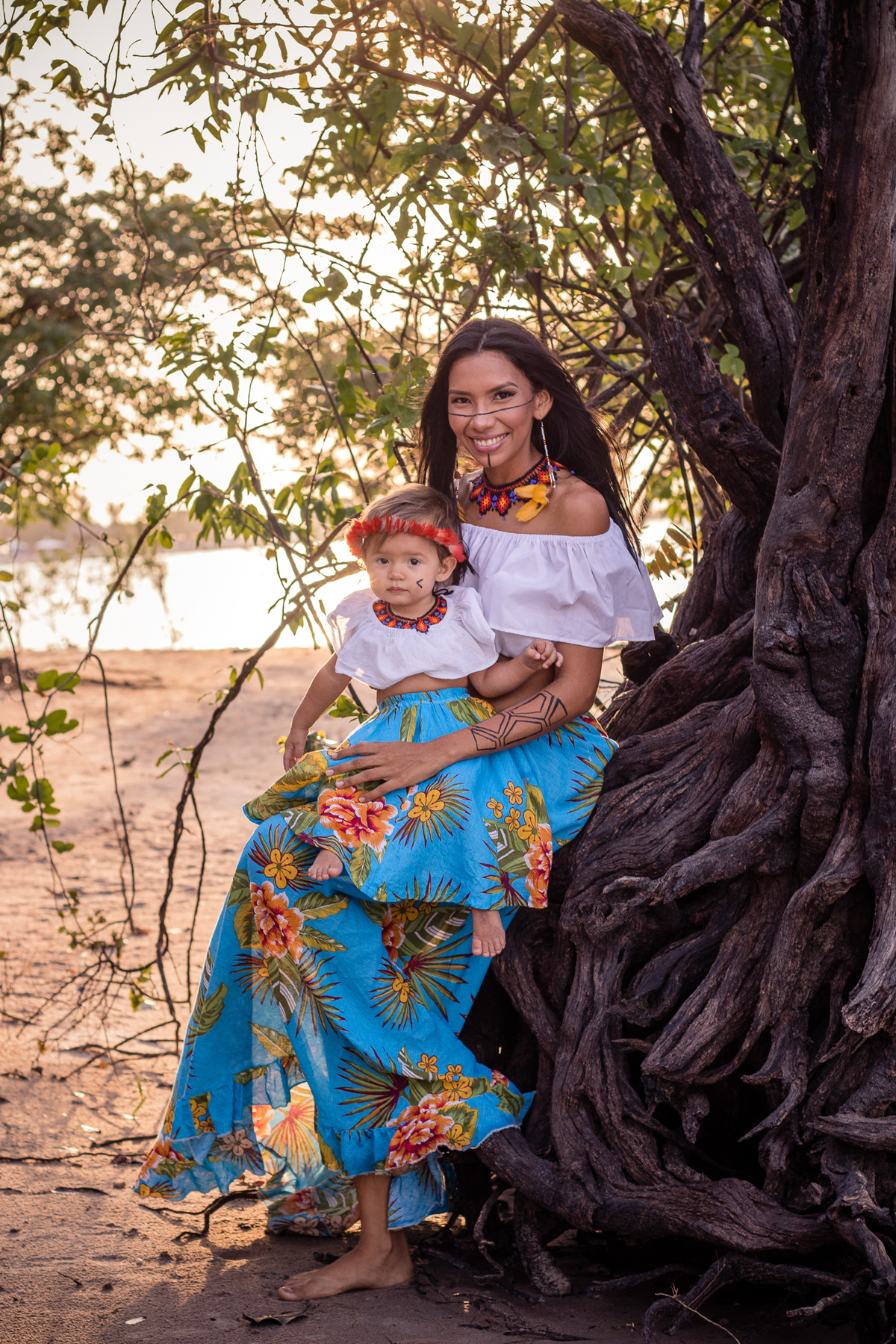 Família - Larissa e Jawara | Ensaio família - Alter do Chão - Santarém - Pará