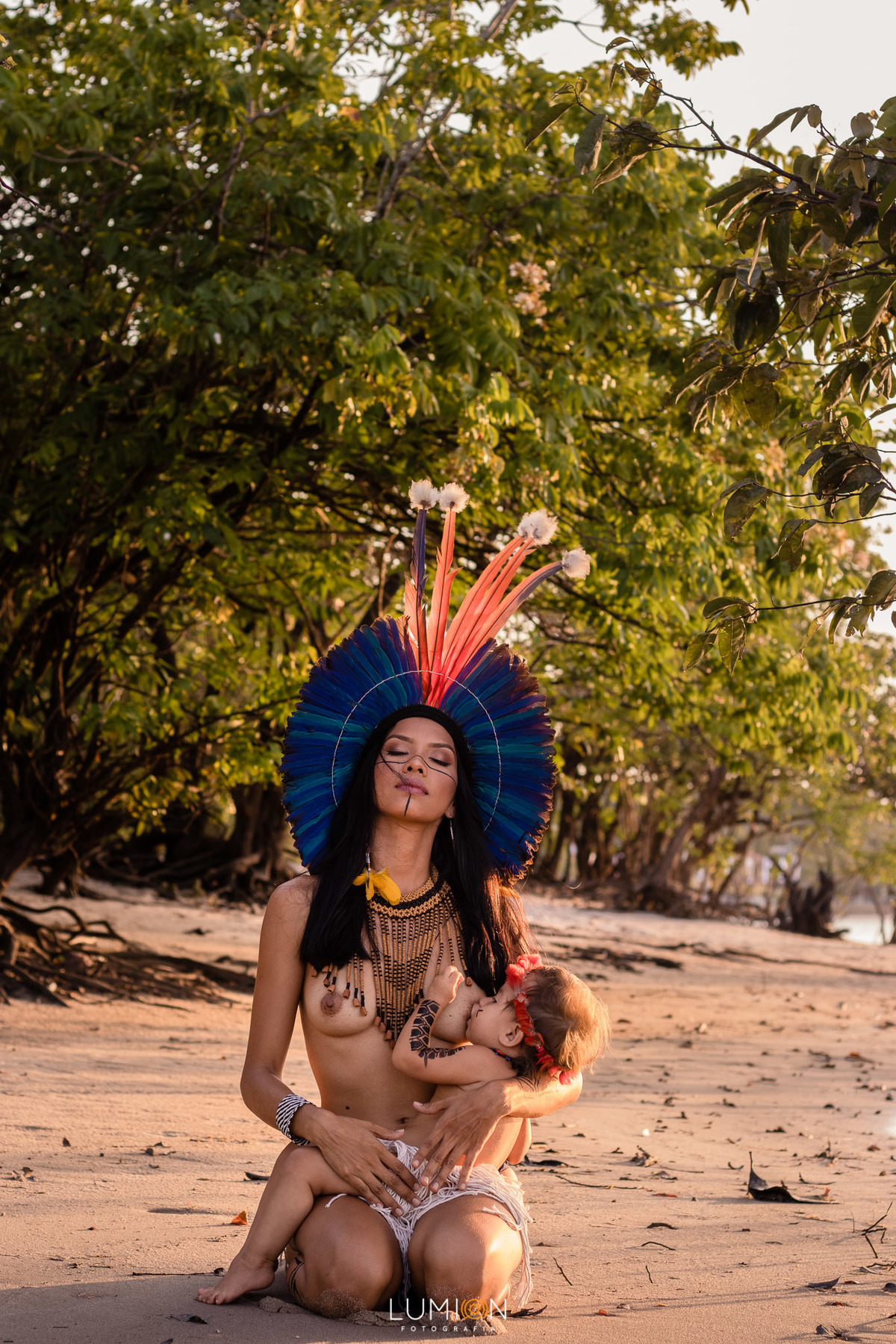 Família - Larissa e Jawara | Ensaio família - Alter do Chão - Santarém - Pará
