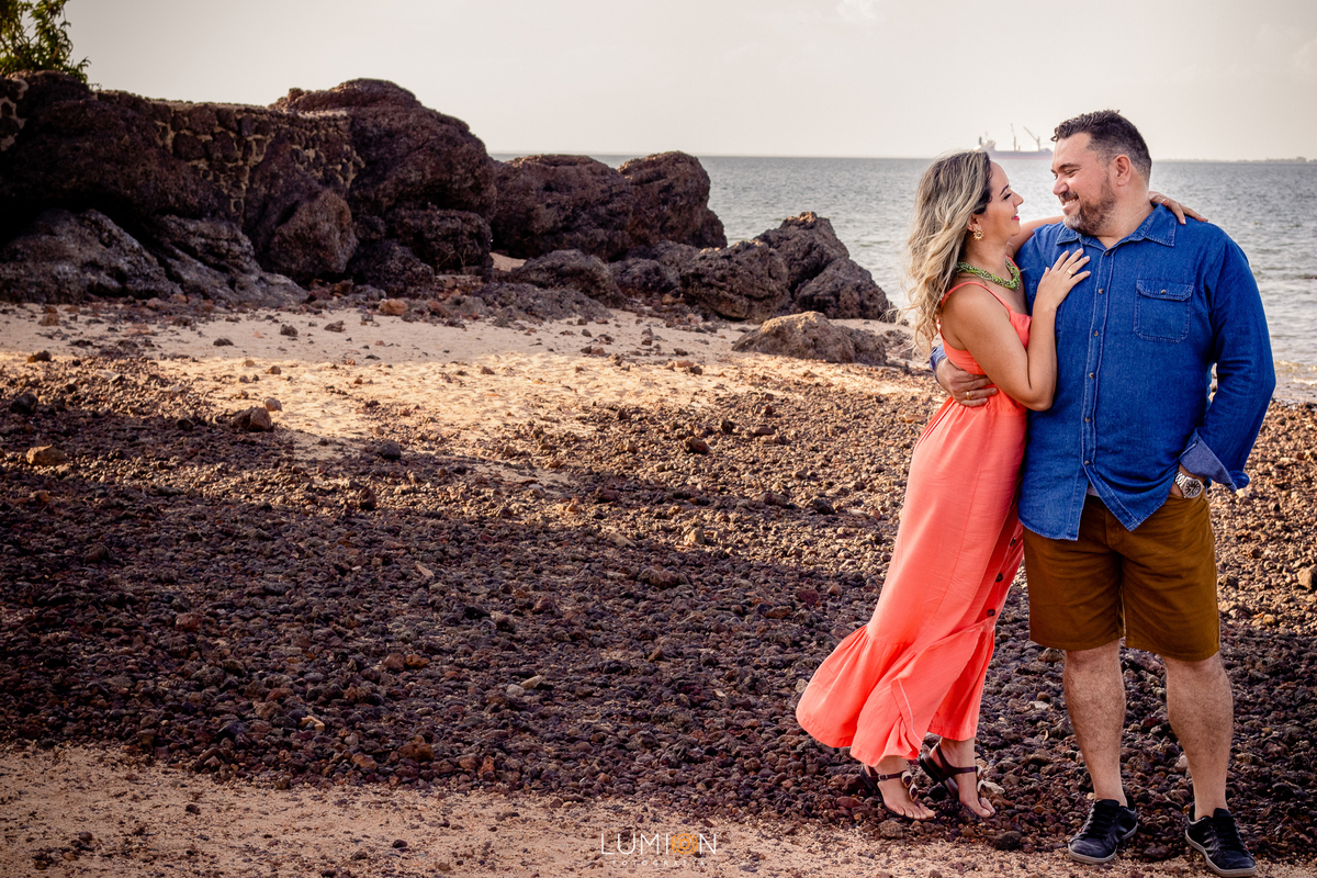 Casal - Milena e Gleyson | Ensaio Pré wedding - Praia do Maracanã - Santarém - Pará