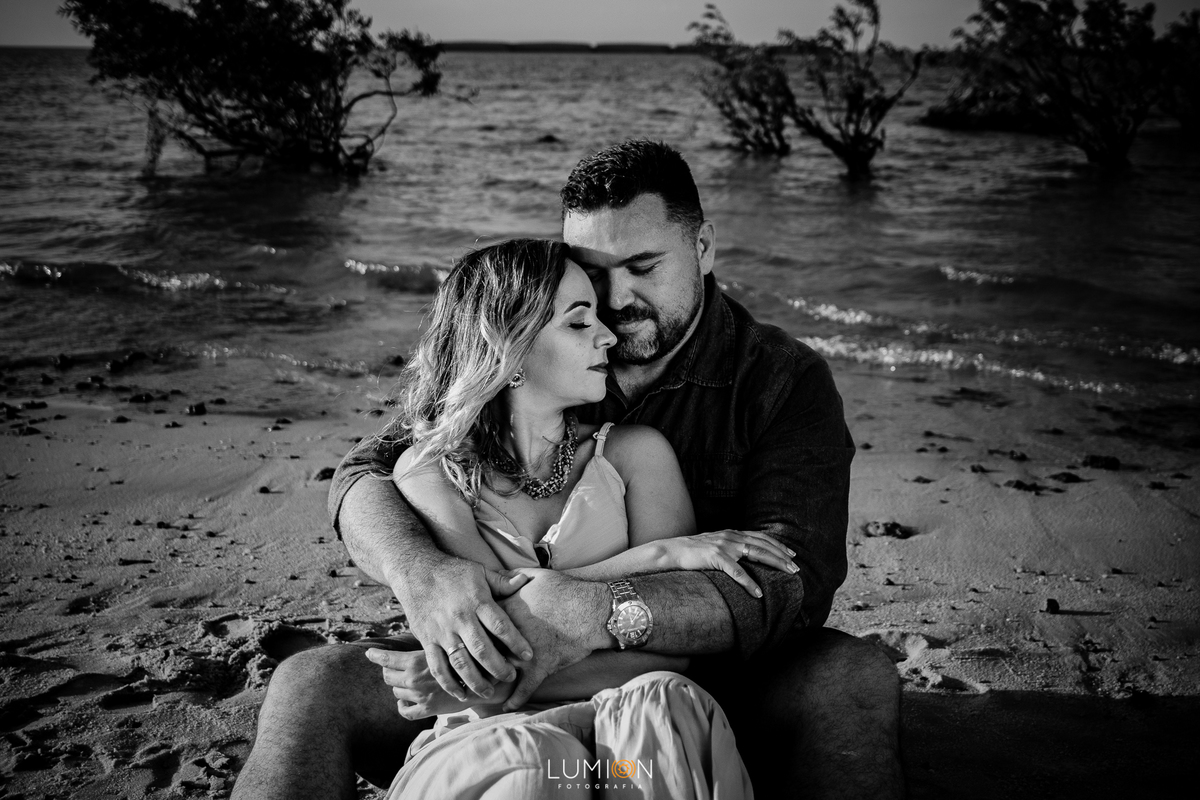 Casal - Milena e Gleyson | Ensaio Pré wedding - Praia do Maracanã - Santarém - Pará