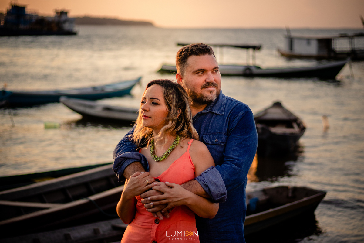 Casal - Milena e Gleyson | Ensaio Pré wedding - Praia do Maracanã - Santarém - Pará