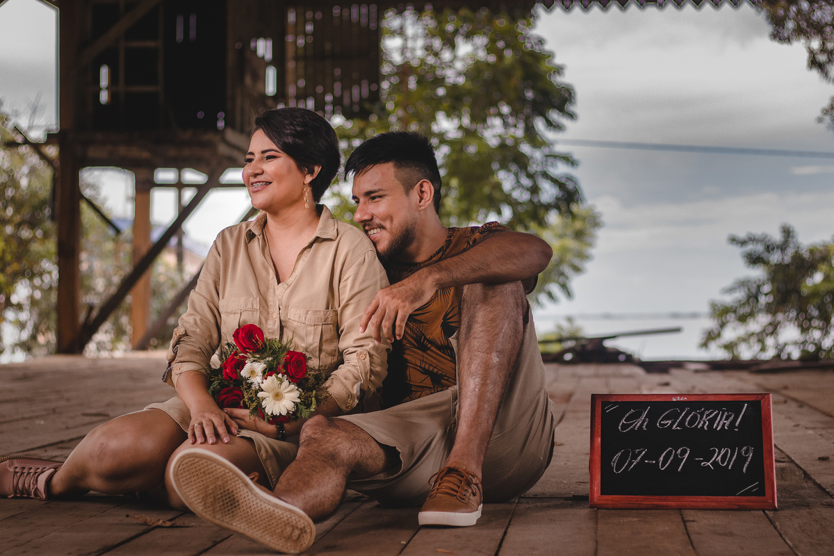 Casal - Thaty e Dailson | Ensaio Pré-wedding - Ufopa Tapajós - Santarém, Pará