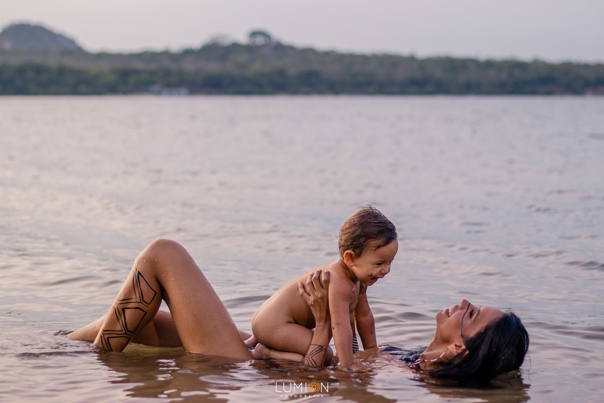 Família - Larissa e Jawara | Ensaio família - Alter do Chão - Santarém - Pará