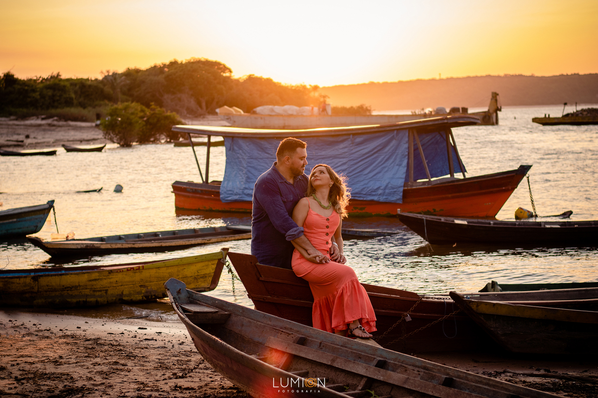 Casal - Milena e Gleyson | Ensaio Pré wedding - Praia do Maracanã - Santarém - Pará