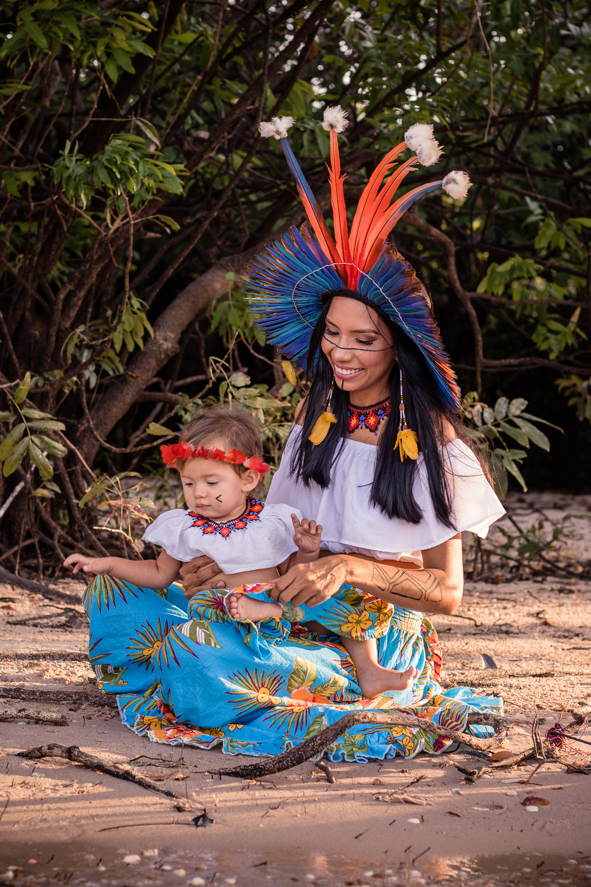 Família - Larissa e Jawara | Ensaio família - Alter do Chão - Santarém - Pará