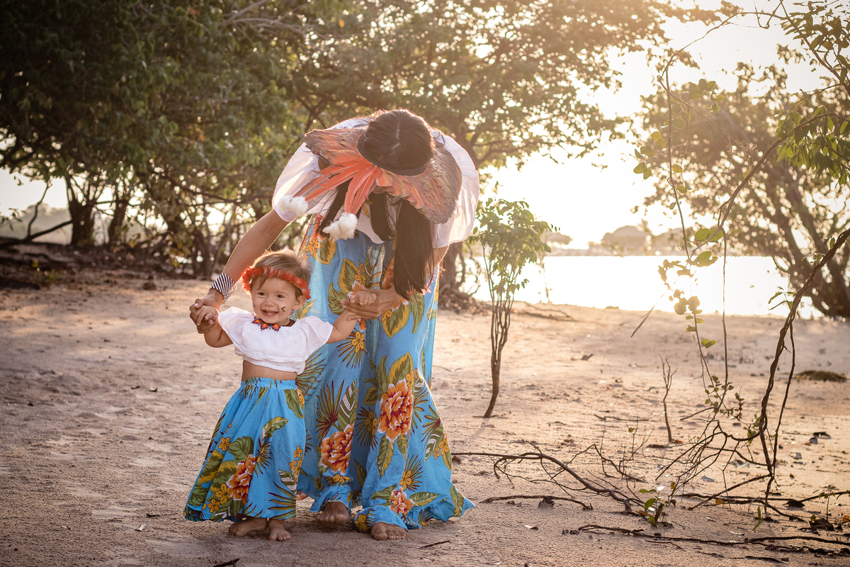 Família - Larissa e Jawara | Ensaio família - Alter do Chão - Santarém - Pará