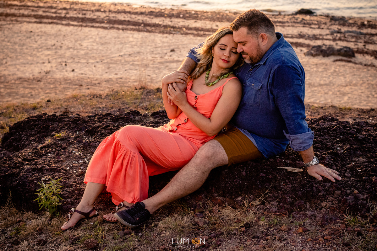 Casal - Milena e Gleyson | Ensaio Pré wedding - Praia do Maracanã - Santarém - Pará